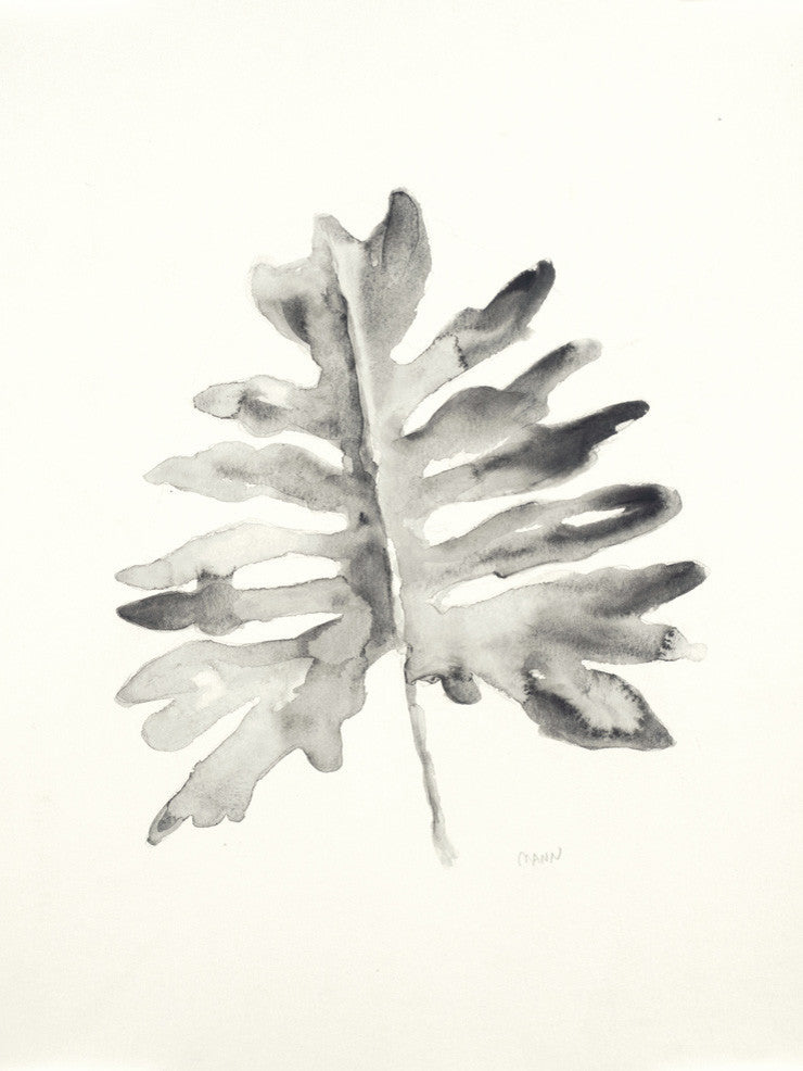 Black & White Palm II Art block Framed Canvas, 22"x28"