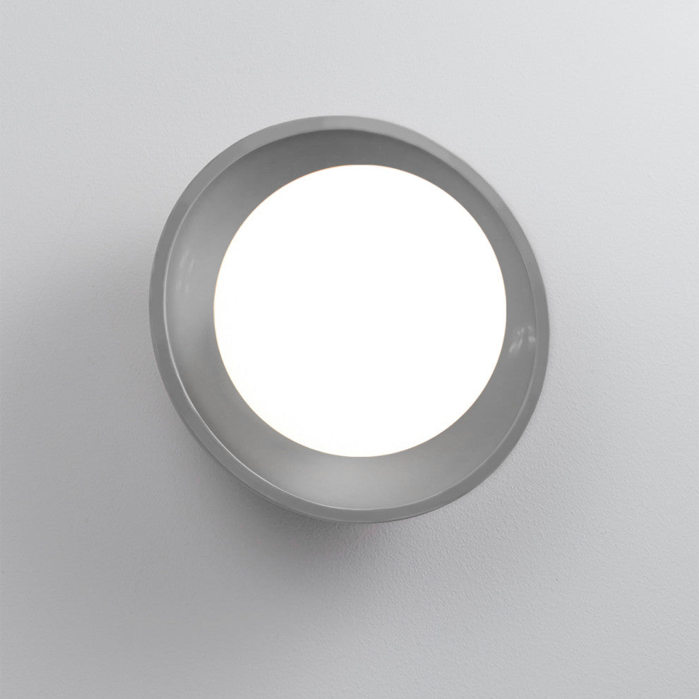 Mini Coupe Wall Sconce, Gloss Grey