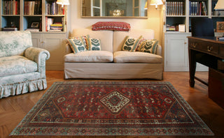 Semi-Antique Nizaam Red Rug