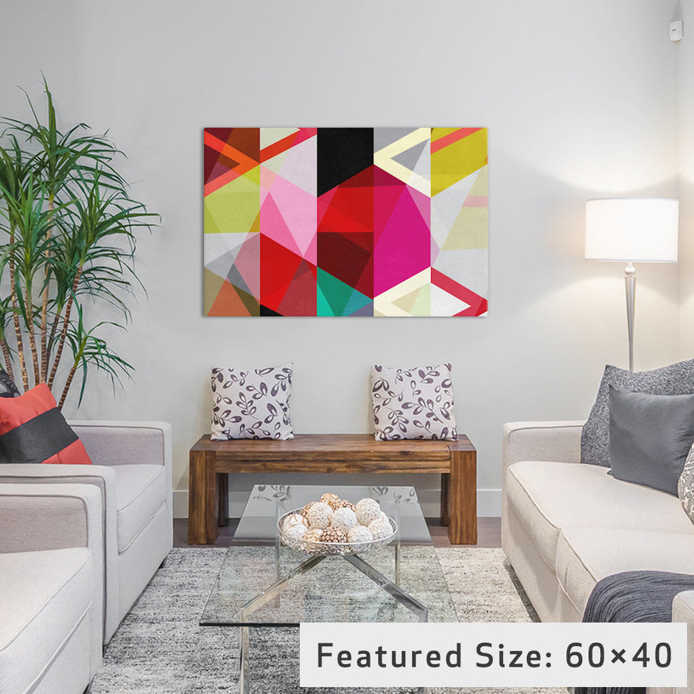 "Modern Art - View Through a Kaleidoscope" by 5by5collective, 26x18x1.5"