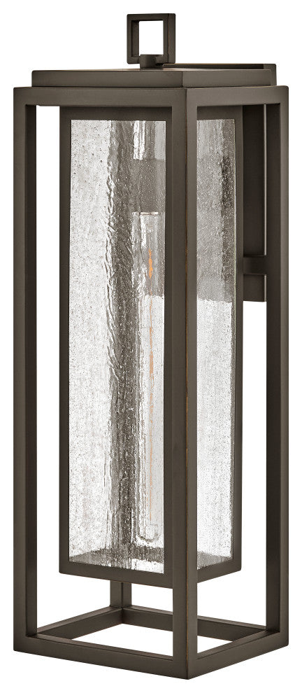 Hinkley Republic Large Wall Mount Lantern, Oil Rubbed Bronze