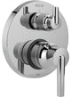 Delta Trinsic Monitor Valve Trim, 3-Setting Integrated Diverter, Stainless