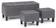 Dover 3 piece Storage Ottoman Bench