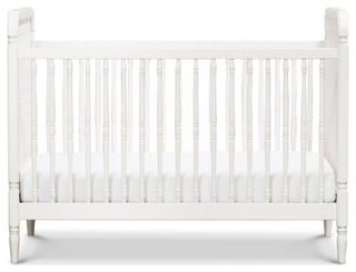 Liberty 3-in-1 Convertible Spindle Crib With Toddler Bed Conversion Kit, Warm White