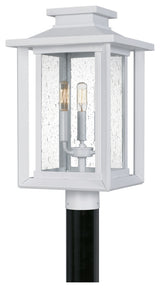 Wakefield 3-Light Outdoor Post Mount, White Lustre