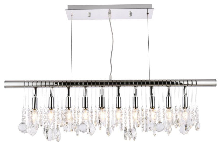 Chorus Line 10-Light Chrome Chandelier