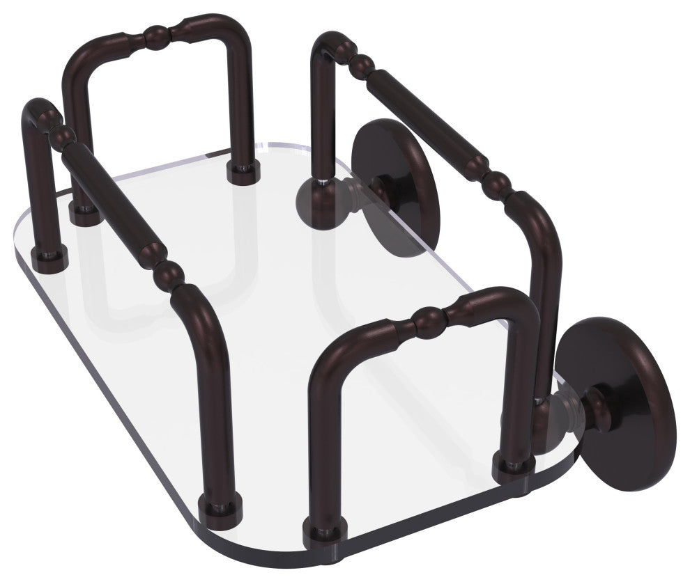 Skyline Wall Mounted Guest Towel Holder, Antique Bronze
