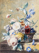 Tile Mural, Beautiful Roses and Other Flowers By Jan Van Huysum Ceramic, Glossy