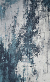 Machine Washable Liam Blue/Grey Rug