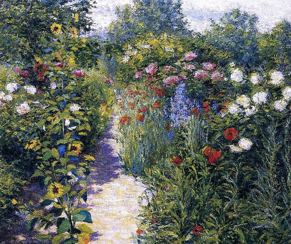 John Leslie Breck Field of Poppies, Gallery Wrapped Canvas Print, 20"x25"