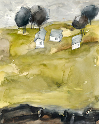 Green Land I, 24"x30", Gallery Wrapped