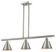 INNOVATIONS LIGHTING 516-3I-SN-M8-LED Smithfield 3 Light Island Light