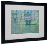 'Palazzo da Mula Venice, 1908' Matted Framed Canvas Art by Claude Monet