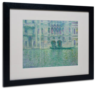 'Palazzo da Mula Venice, 1908' Matted Framed Canvas Art by Claude Monet