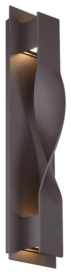 Modern Forms Twist LED Wall Light, Bronze