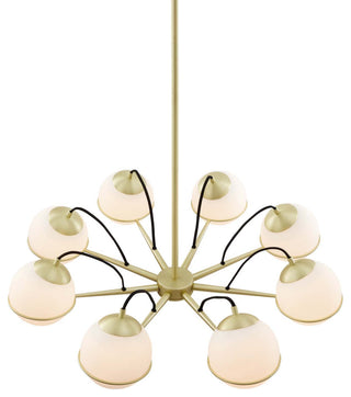 Hanna 8-Light Chandelier Opal Gold