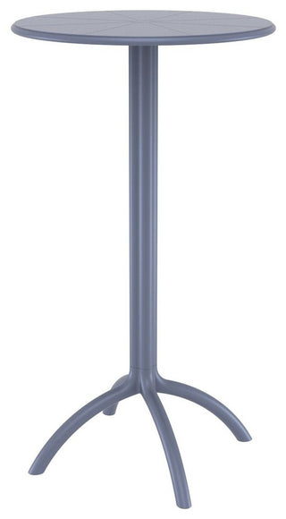 Compamia Octopus Round Bar Table, Dark Gray