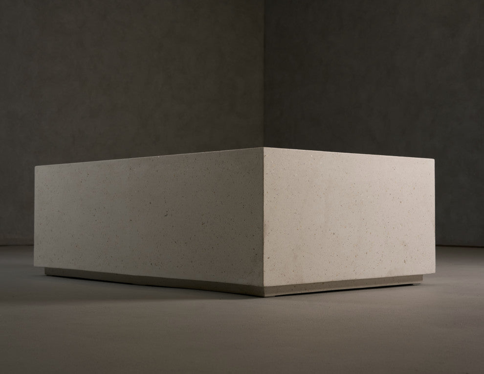 Modrest Fresno Modern Terrazzo Concrete Coffee Table