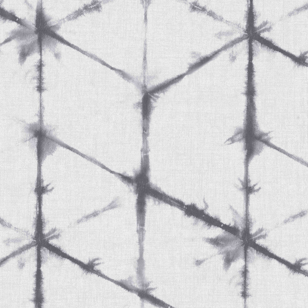 Transform Tie Dye Geo Mono Peel and Stick Wallpaper