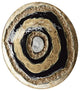 Cyan Small Skipping Rocks Wall Dï¿½cor 11324, Gold And Black