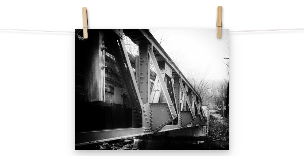 White Clay Creek Bridge Landscape Photo Unframed Wall Art Print, 11" X 14"