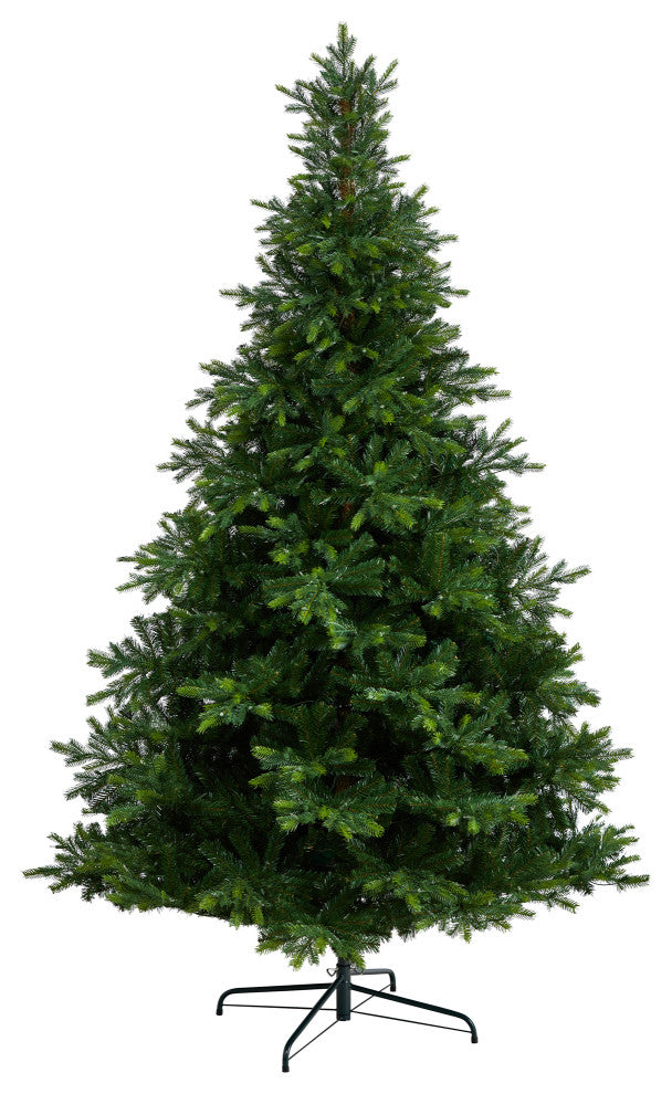 9' Prelit North Carolina Spruce Faux Christmas Tree