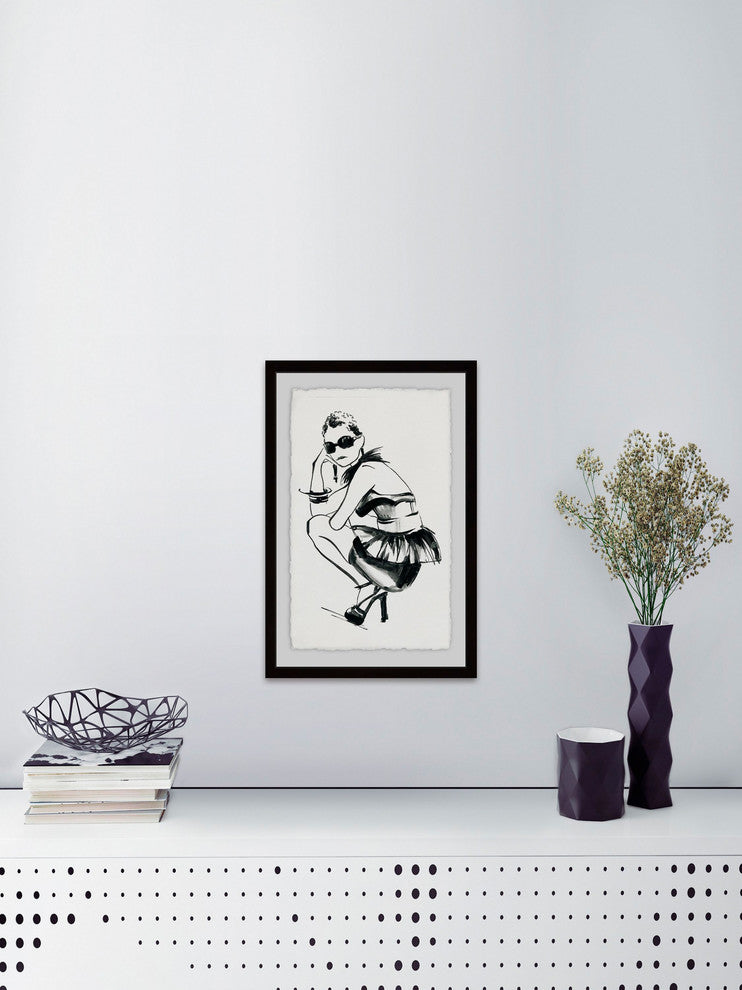 "Deep Thought" Framed Painting Print, 24"x36"