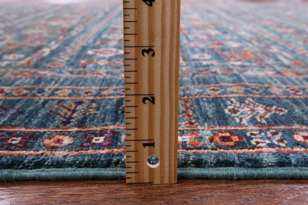 5' 0" X 6' 5" Tribal Persian Gabbeh Handmade Rug Q11303