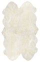4' X 6' Natural Flokati Genuine Sheepskin Area Rug