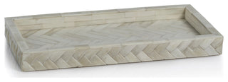 Bengkulu Bone Braided Tray, 14.25"x7.25"x1.35"
