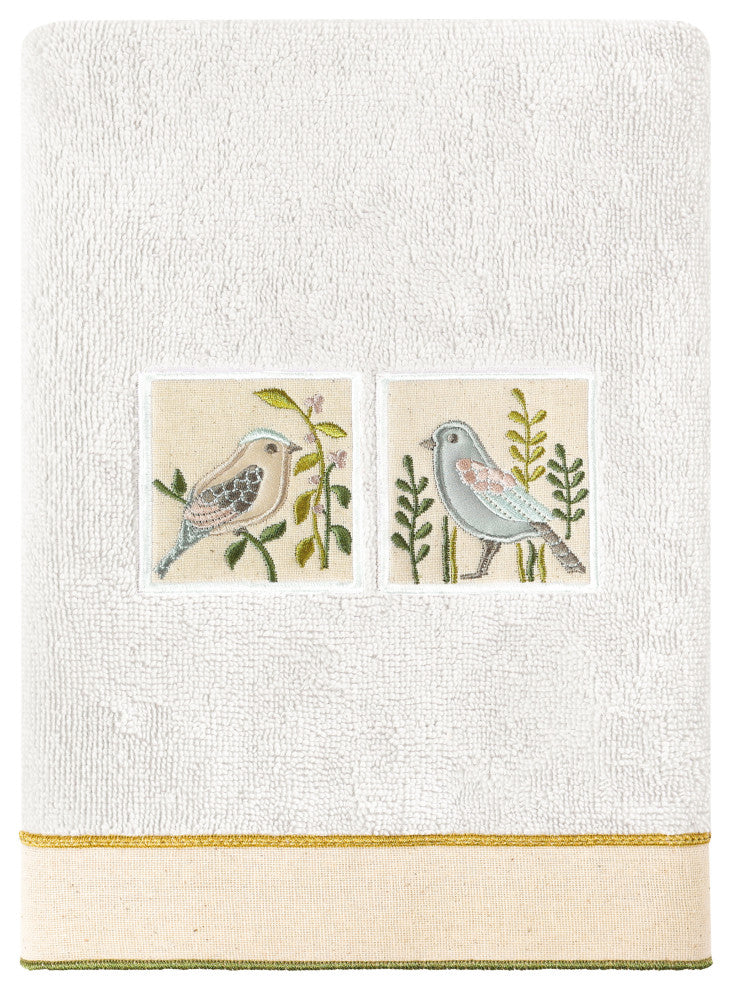 Linum Home Textiles 100% Turkish Cotton BELINDA 3PC Embellished Towel Set