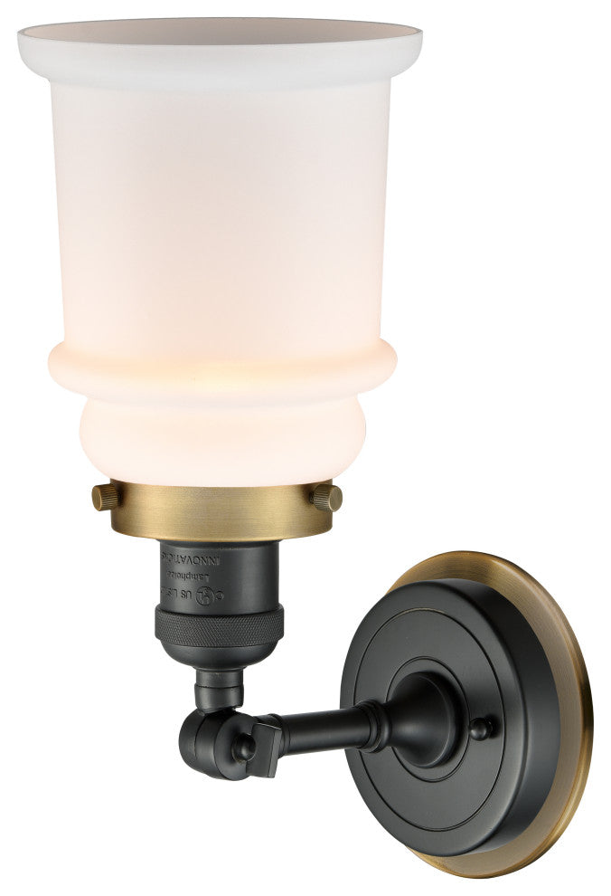 INNOVATIONS LIGHTING 203BK-BPBB-HRBB-G181 Canton 1 Light Mixed Metals Sconce