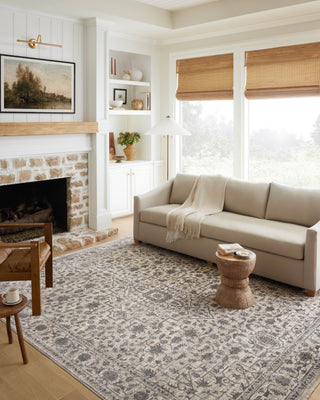 Loloi II Sorrento Mist/Charcoal 2'7"x8' Runner Rug