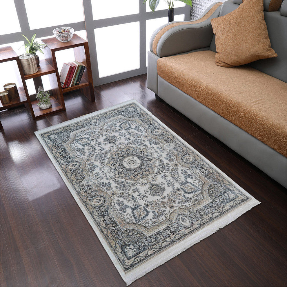MACHINE MADE POLYESTER AREA RUGS  -Multicolor, Oriental ,Rugs for Living Room