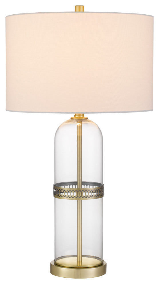 Lenoir 28" Height Antique Glass Table Lamp