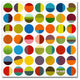 Michelle Calkins ''Forty Nine Circles'' Canvas Art, 35x35