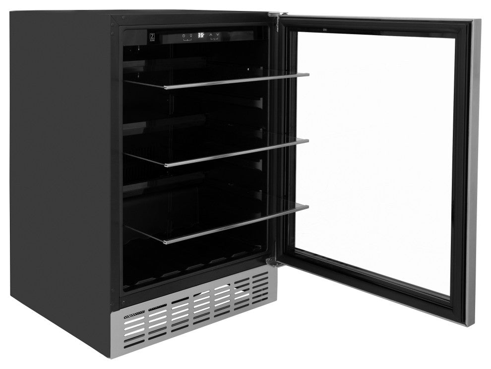 ZLINE 24" Monument 154 Can Beverage Fridge in Stainless Steel (RBV-US-24)