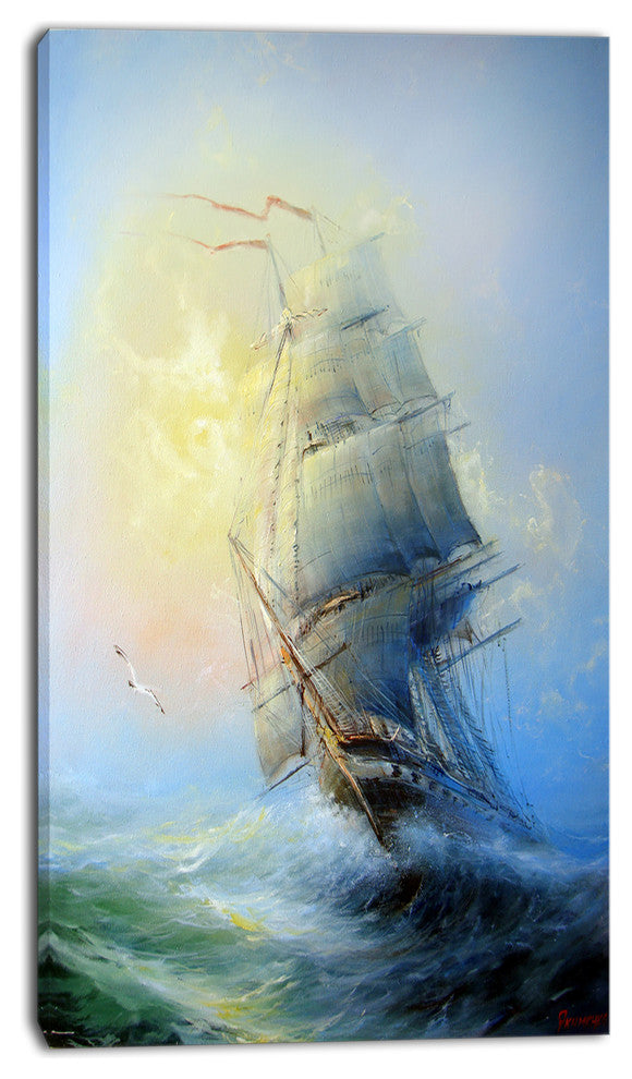 "Large Sailing Boat" Canvas Print