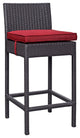 Espresso red Convene 4-Piece Outdoor Patio Pub Set