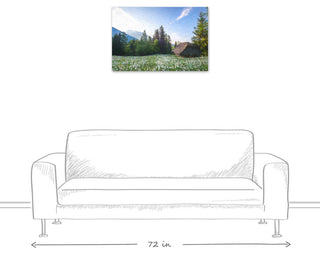 Mountain Cabin 30x20 Canvas