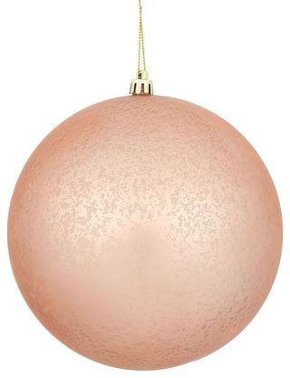 Matte Mercury Ball Ornament , Rose Gold, 6"