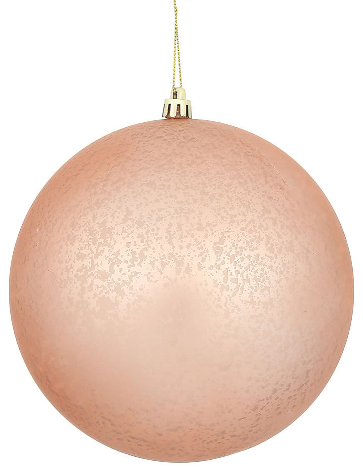Matte Mercury Ball Ornament , Rose Gold, 6"