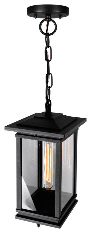 Oakwood 1 Light Outdoor Black Pendant