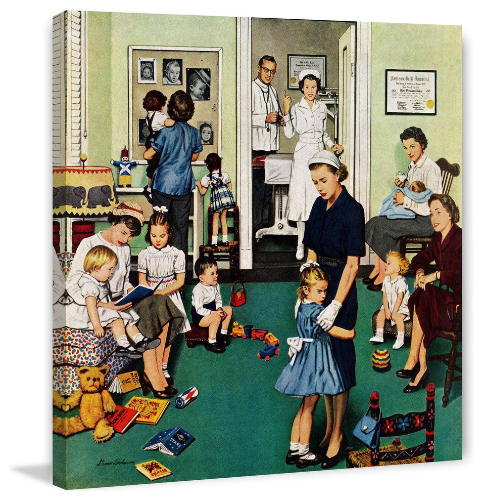 "Separation Anxiety" Painting Print on Canvas by Stevan Dohanos