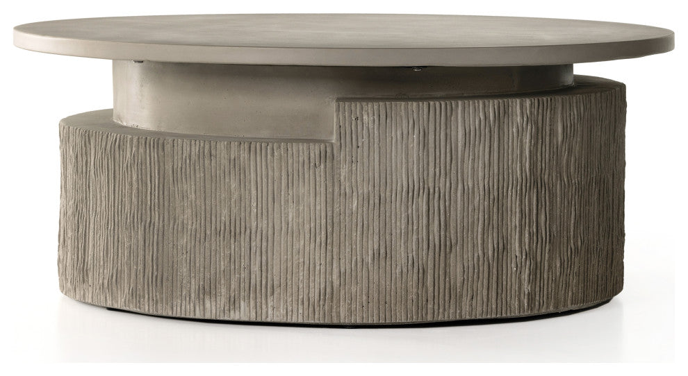 Huron Outdoor Coffee Table-Txtrd Flint