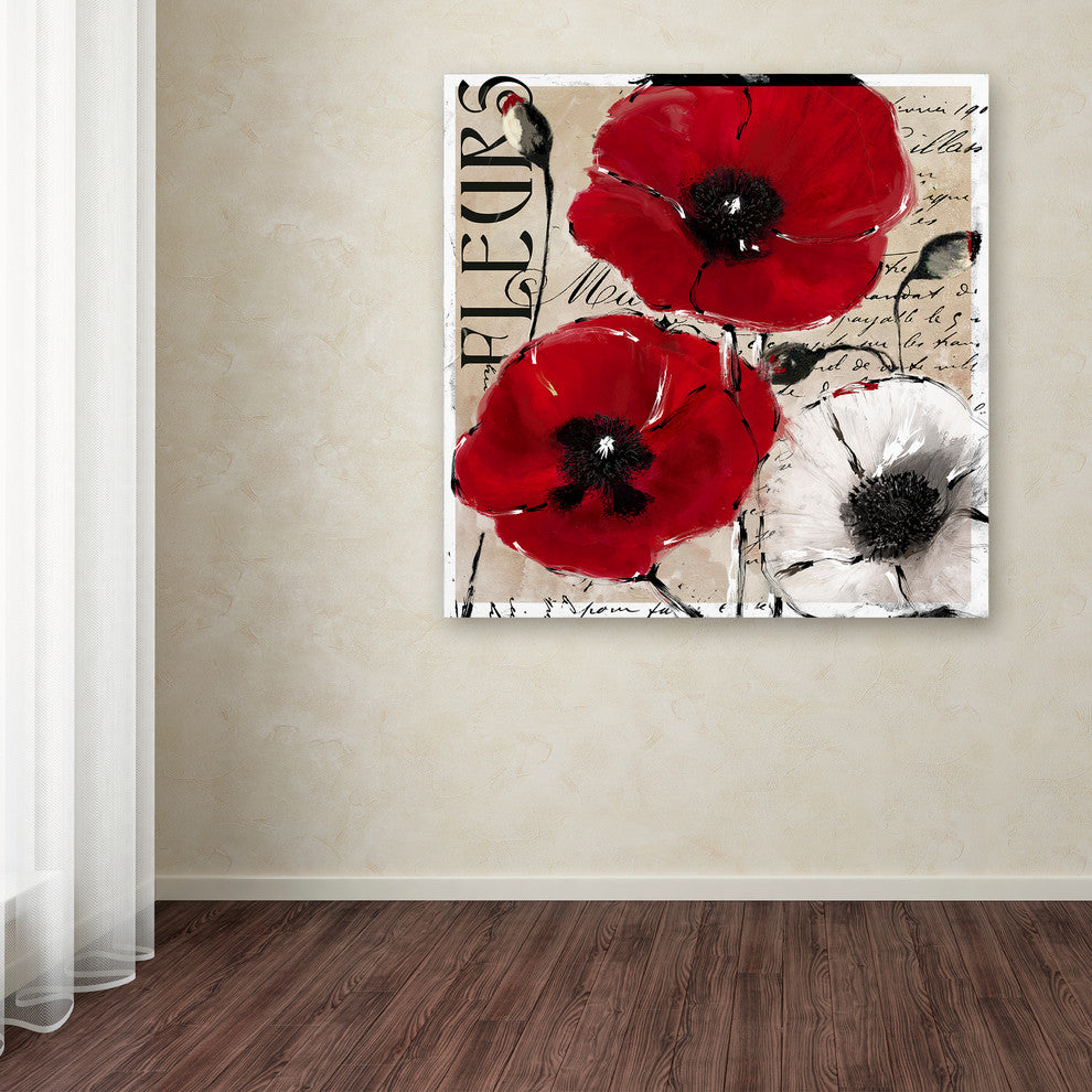 Color Bakery 'Rouge One' Canvas Art, 14"x14"