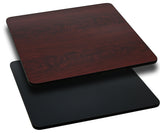 42" Square Table Top With Reversible Laminate Top