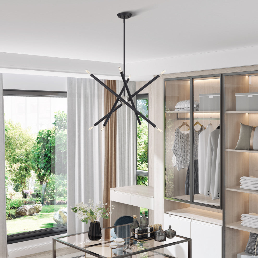Soho 8-Light Black Chandelier