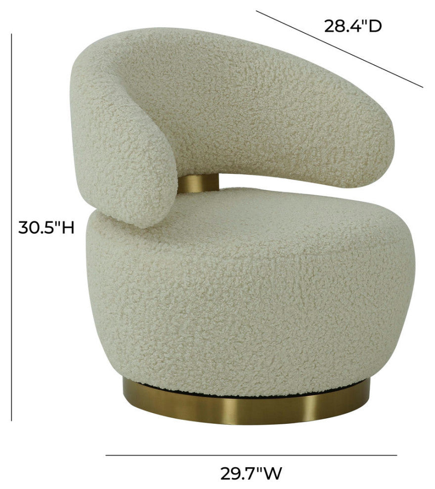 TOV Furniture Austin Faux Shearling Chair