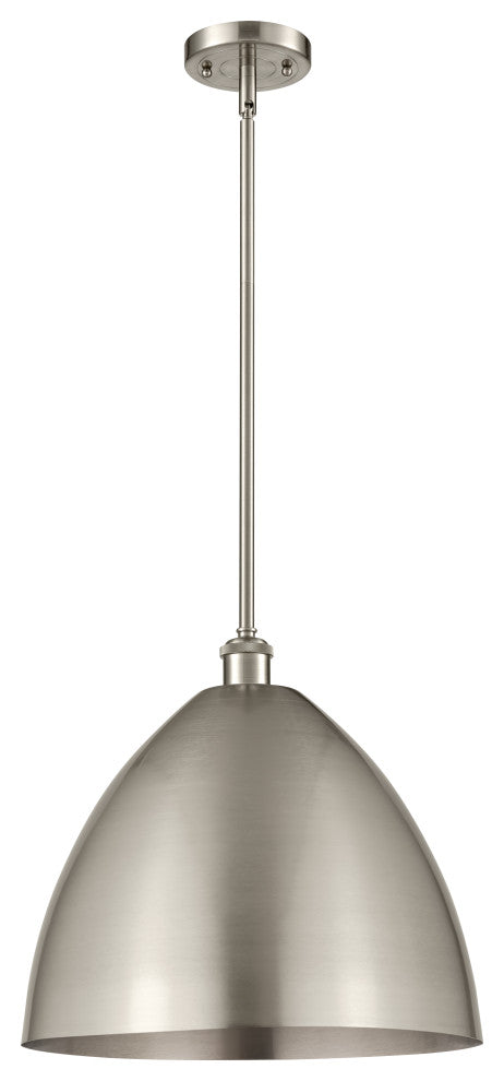 Innovations Lighting 516-1S-SN-MBD-16-SN-LED Ballston Dome 1 Light 16" Pendant